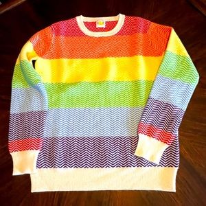 Madeleine Thompson cashmere rainbow sweater/jumper 🌈